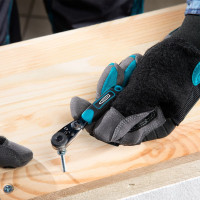 Набор бит и торцевых головок 1/4", магнитный адаптер GROSS 11361