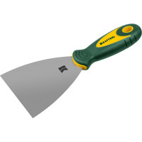 Шпательная лопатка с 2-компонентной ручкой KRAFTOOL профилированное нержавеющее полотно, 100мм 10035-100