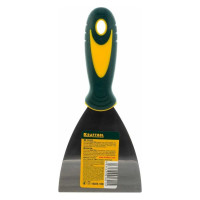 Шпательная лопатка с 2-компонентной ручкой KRAFTOOL профилированное нержавеющее полотно, 100мм 10035-100