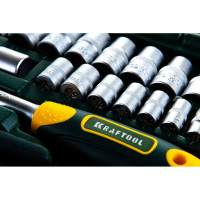 Универсальный набор инструмента KRAFTOOL Extrem-66, 66 предметов  (1/2"+1/4") 27976-H66_z01
