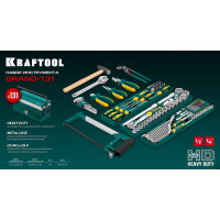 Универсальный набор инструмента KRAFTOOL Grand-131, 131 предмет 27978-H131