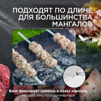 Набор больших шампуров (6 шт) FORESTER RZ-600SB