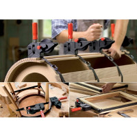 Зажим BESSEY ленточный до 7 м, уголки адаптируемые (4 шт) в комплекте BE-BAN700