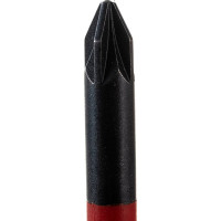 Тонкая отвёртка Knipex VDE 1000V Pozidriv PZ1 крестовая, L стержня 80 мм, 2-комп. рук-ка KN-982501SL