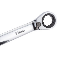 Комбинированный трещоточный ключ с реверсом 19 мм Jonnesway W60119