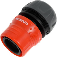 Соединитель пластмассовый 3/4" c автостопом и запирающим механизмом Grinda 8-426332