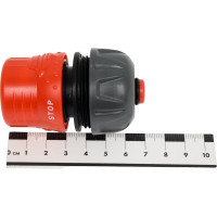 Соединитель пластмассовый 3/4" c автостопом и запирающим механизмом Grinda 8-426332