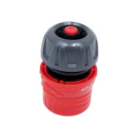 Соединитель пластмассовый c автостопом и запирающим механизмом 1/2" Grinda 8-426331