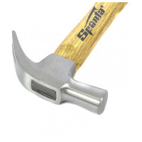 Молоток-гвоздодер SPARTA 225 г, боек 22 мм, деревянная рукоятка// 104105