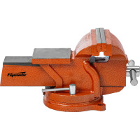 Слесарные тиски SPARTA 150 мм, поворотные, с наковальней 186275