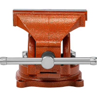 Слесарные тиски SPARTA 150 мм, поворотные, с наковальней 186275