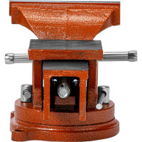 Слесарные тиски SPARTA 150 мм, поворотные, с наковальней 186275