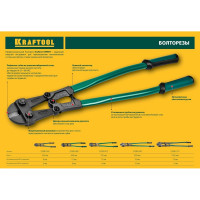 Болторез KRAFTOOL Kayman губки - хромомолибденовая сталь, 600мм 23280-060