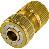 Соединитель латунный быстросъемный для шланга с автостопом 1/2" PALISAD 66240