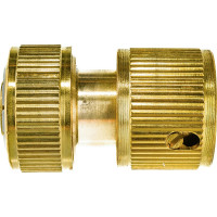 Соединитель латунный быстросъемный для шланга с автостопом 1/2" PALISAD 66240