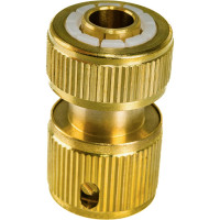 Соединитель латунный быстросъемный для шланга с автостопом 1/2" PALISAD 66240