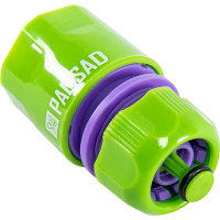 Соединитель пластмассовый быстросъемный с автостопом для шланга 1/2" PALISAD 66140