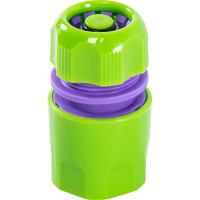 Соединитель пластмассовый быстросъемный с автостопом для шланга 1/2" PALISAD 66140