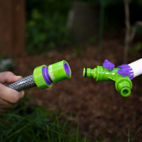 Соединитель пластмассовый быстросъемный для шланга с автостопом 3/4" PALISAD 66165