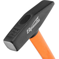 Слесарный молоток SPARTA 400 г, фибергласовая обрезиненная рукоятка 10374