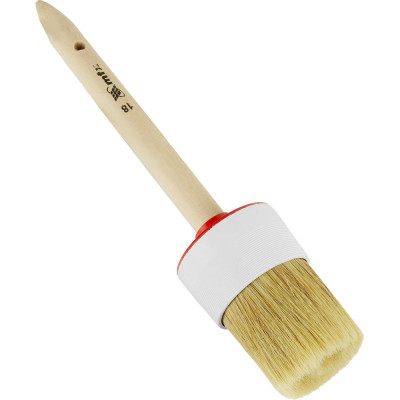 Круглая кисть MTX №18, натуральная щетина, деревянная ручка// 82088