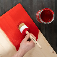 Круглая кисть MTX №18, натуральная щетина, деревянная ручка// 82088