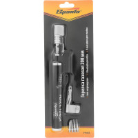 Газовая горелка SPARTA тип "Карандаш" c пьезоподжигом + 4 насадки для пайки,200 мм// 914325