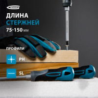 Набор отвёрток 6 шт S2 GROSS 12164