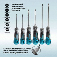 Набор отвёрток 6 шт S2 GROSS 12164