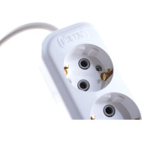 Сетевой удлинитель с заземлением 4-местный, 5м У4-Е LUX 4606400414759