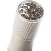 Фонарь ЯРКИЙ ЛУЧ L-903B алюмин. корпус, 9 светодиодов, ремешок, на 3xAAA 4606400030652