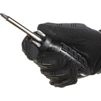 Отвертка с черной усиленной ручкой и 5 насадками CrV FIT 56245