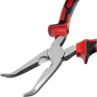 Длинногубцы NICKEL 200 мм изогнутые MATRIX 17424