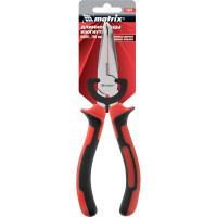 Длинногубцы NICKEL 200 мм изогнутые MATRIX 17424