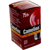 Электрическая лампа накаливания с прозрачной колбой Camelion 75/A/CL/E27,7278
