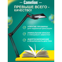 Настольный светильник, черный Camelion, KD-017C, 3281