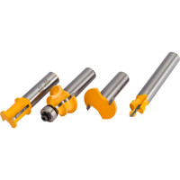 Набор фрез по дереву (4 шт; хвостовик 12 мм) для изготовления шарнирного соединения Энкор 10595