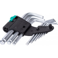 Набор Г-образных ключей с шаром Wera, 9 предметов, WE-133163