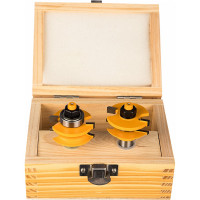 Набор фрез комбинированных рамочных (2 шт; 41.3х23 мм; R 12 мм; хвостовик 12 мм) по дереву Энкор 9340