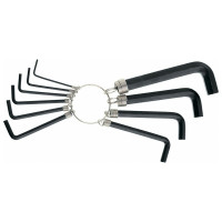 Набор имбусовых ключей SPARTA HEX,1,5–10 мм, CrV,10шт.,оксидированные, на кольце// 112665