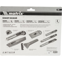 Набор ножей с выдвижными лезвиями MATRIX 78991