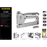 Стальной cтеплер STAYER Pro-53 тип 53, 3150_z01