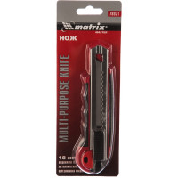 Нож с выдвижным лезвием 18 мм с 5 лезвиями MATRIX MASTER 78921