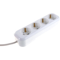 Четырехместный сетевой удлинитель с заземлением LUX У4-Е, 7м, 4606400414766