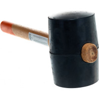 Резиновая киянка, 1130 г, деревянная рукоятка черная резина, SPARTA 11161