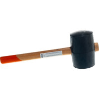 Резиновая киянка, 1130 г, деревянная рукоятка черная резина, SPARTA 11161