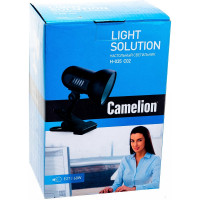 Светильник-прищепка настольный Camelion H-035 7197 черный, метал., 220В, 40Вт 7197
