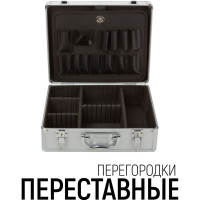 Ящик-чемодан алюминиевый для инструмента (340x280x120 мм) FIT 65610