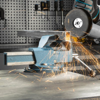 Слесарные тиски Без бренда 100 мм, поворотные 18663