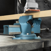 Слесарные тиски Без бренда 100 мм, поворотные 18663